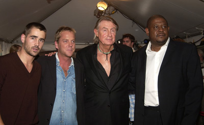 Kiefer Sutherland, Joel Schumacher, Forest Whitaker and Colin Farrell at event of Phone Booth (2002)