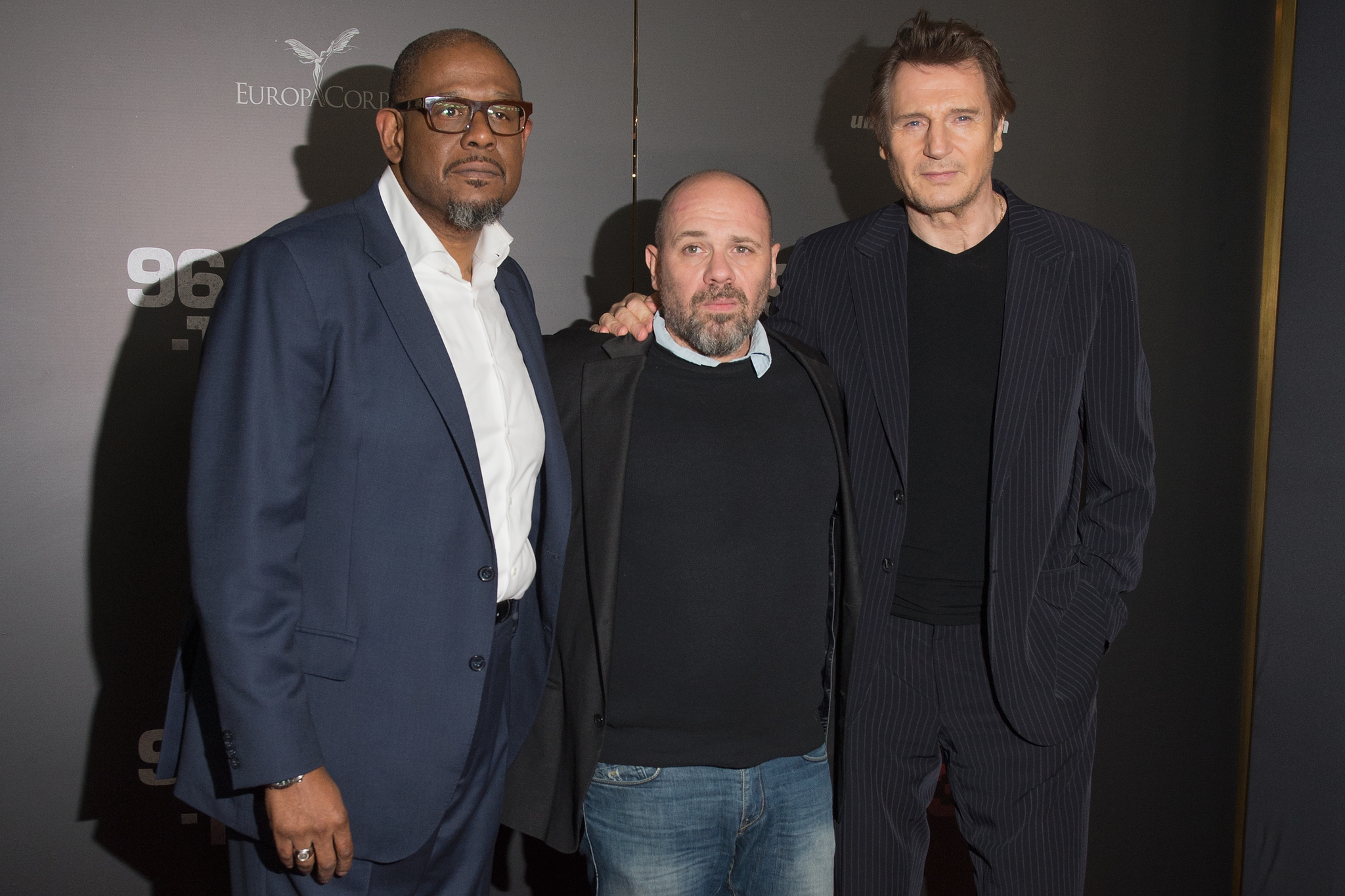 Liam Neeson, Forest Whitaker and Olivier Megaton at event of Pagrobimas 3 (2014)