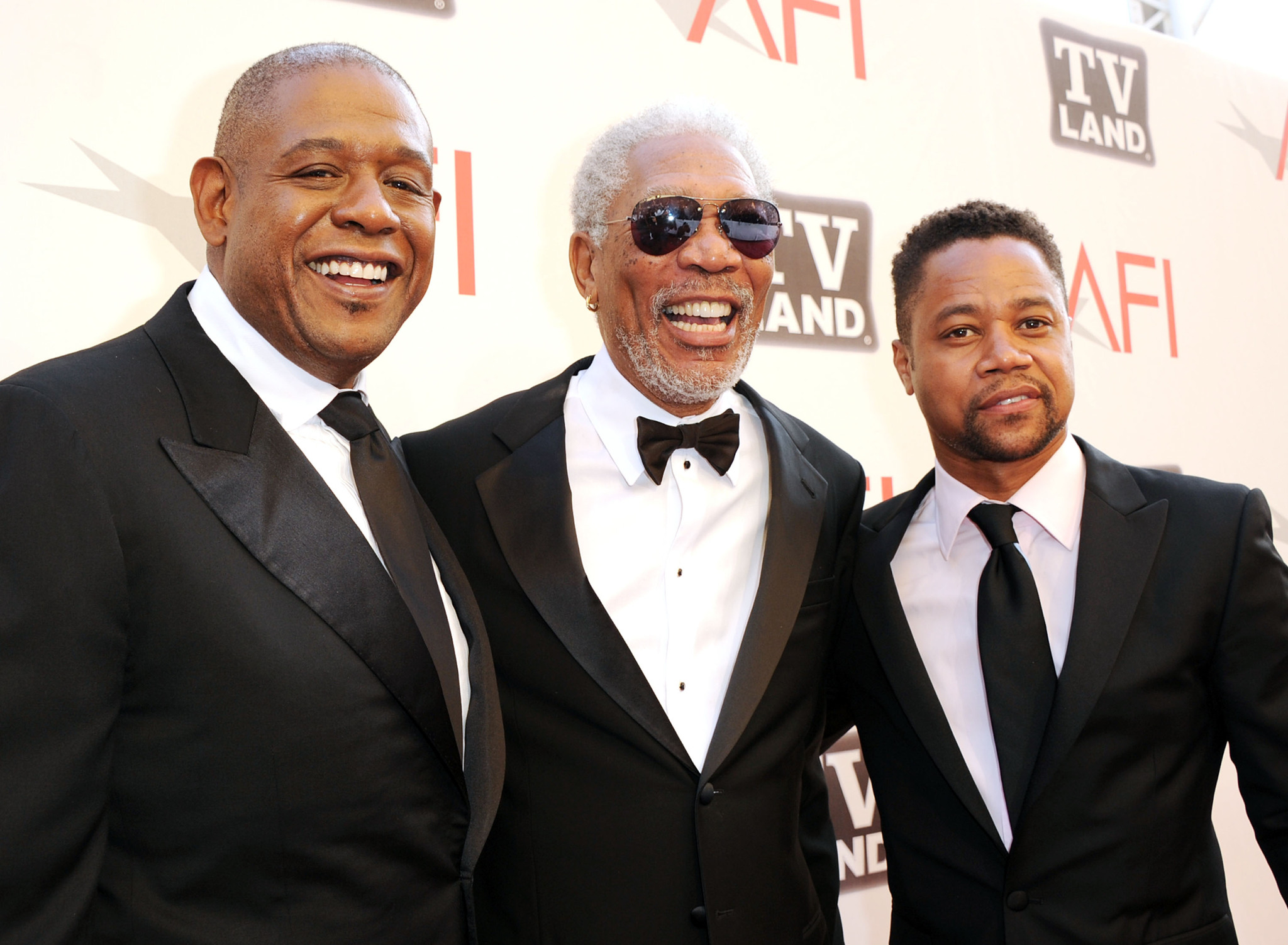 Morgan Freeman, Cuba Gooding Jr. and Forest Whitaker