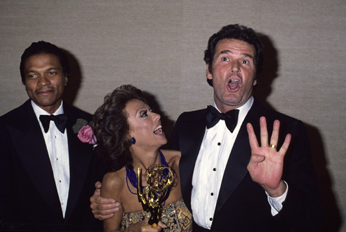 James Garner with Rita Moreno and Billy Dee Williams circa 1980s