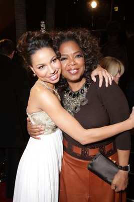 Oprah Winfrey and Jurnee Smollett-Bell at event of The Great Debaters (2007)