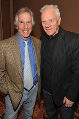 Malcolm McDowell and Henry Winkler