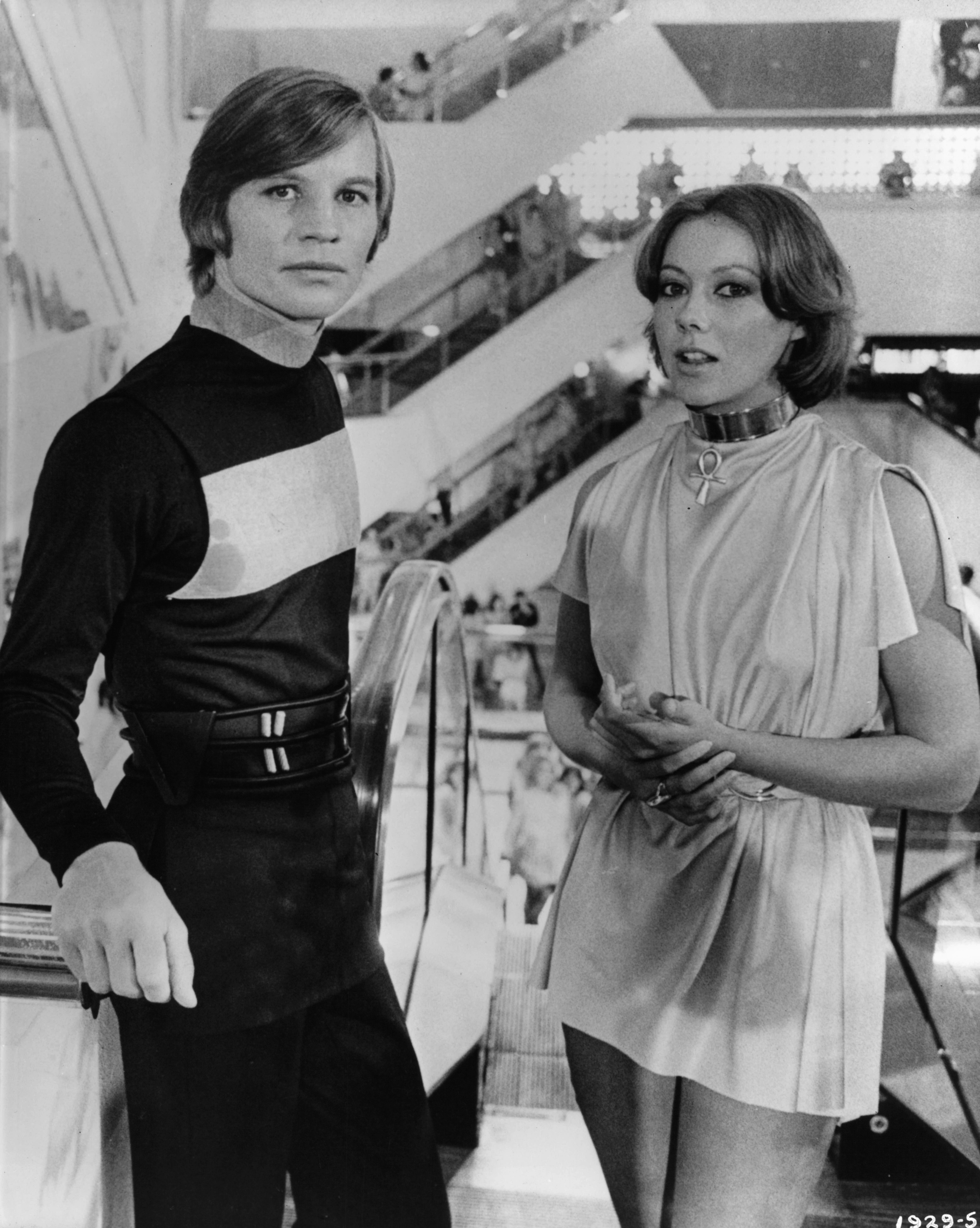 Still of Jenny Agutter and Michael York in Logan's Run (1976)