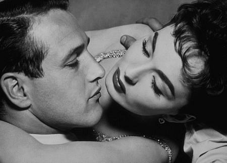 Paul Newman and Ann Blyth in 