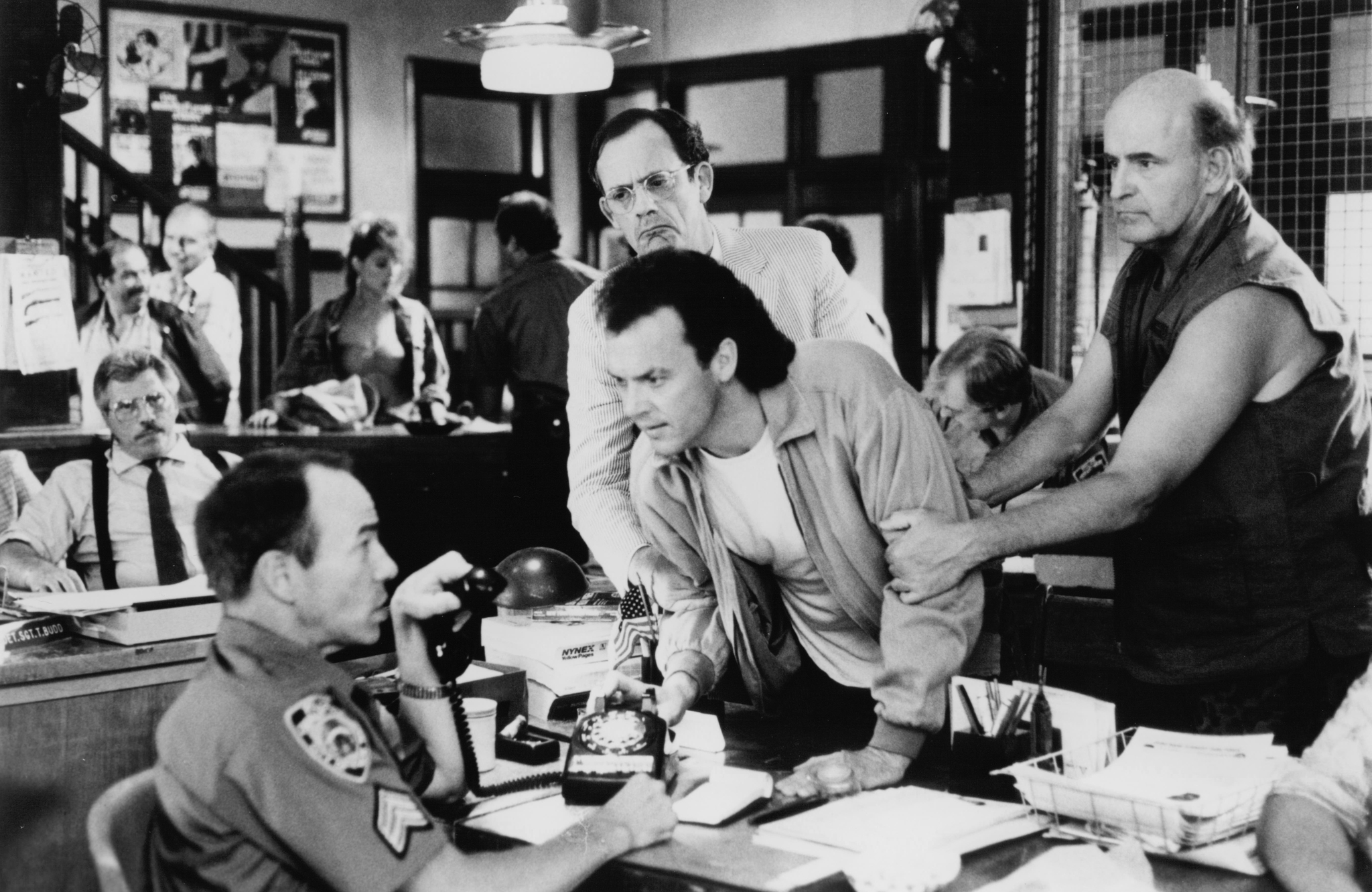 Still of Michael Keaton, Christopher Lloyd and Peter Boyle in The Dream Team (1989)