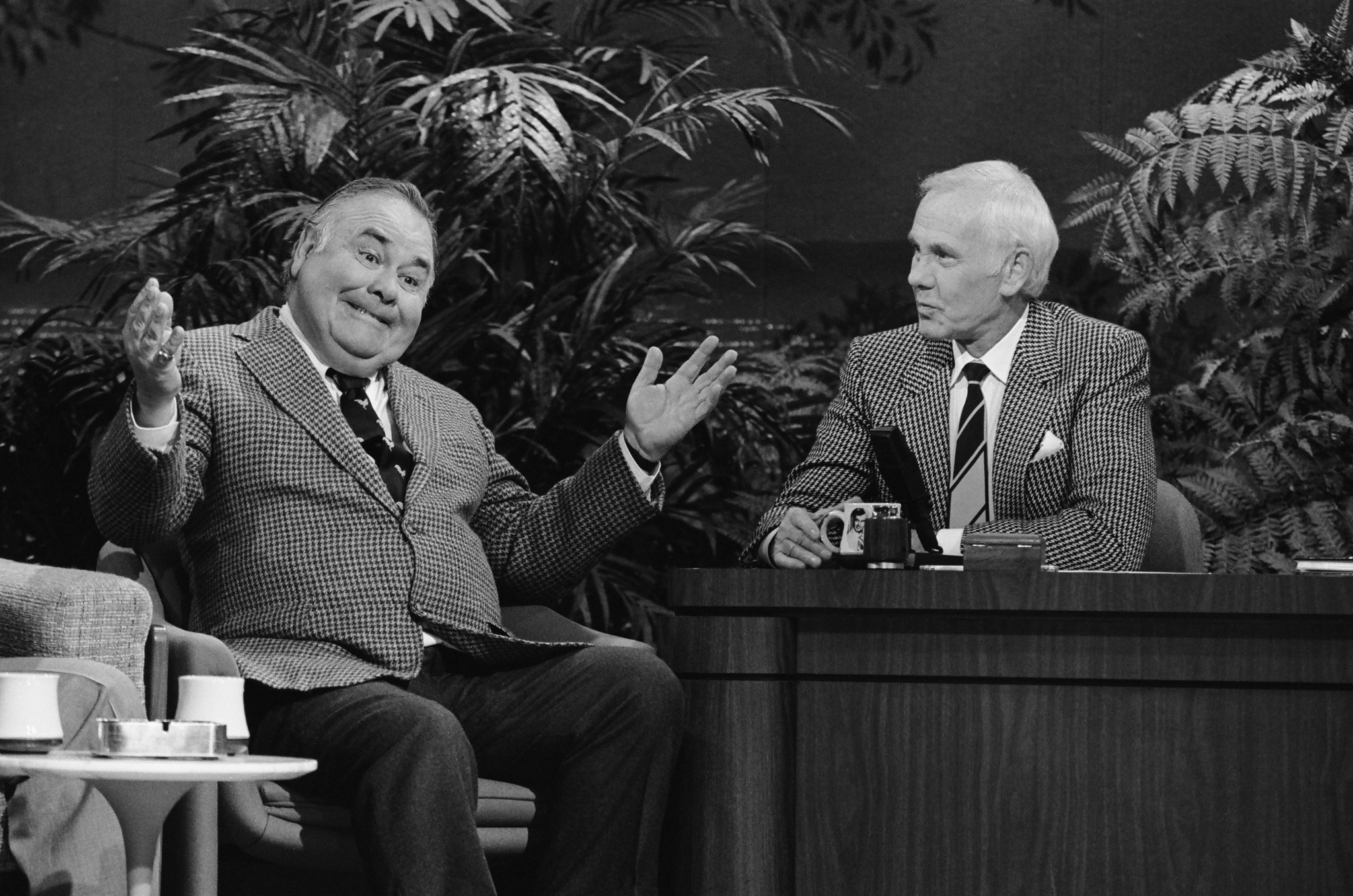 Johnny Carson and Jonathan Winters