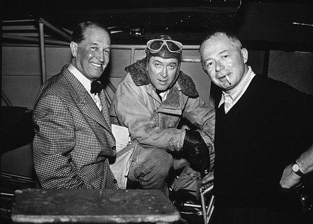 James Stewart with Maurice Chevalier and Director Billy Wilder, c. 1957