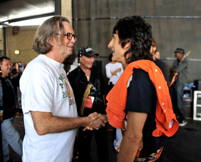 Eric Clapton and Ronnie Wood