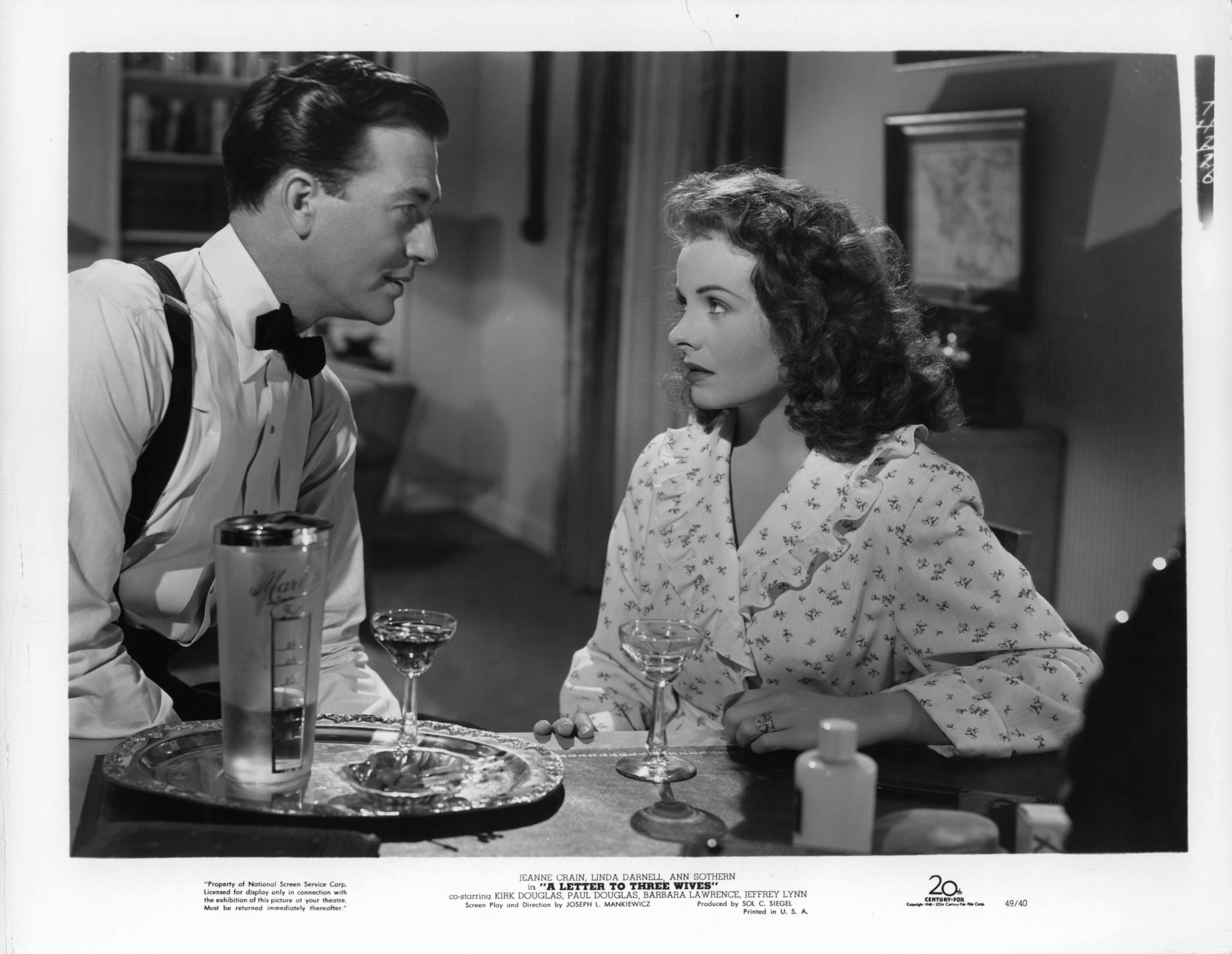 Still of Jeanne Crain and Jeffrey Lynn in A Letter to Three Wives (1949)
