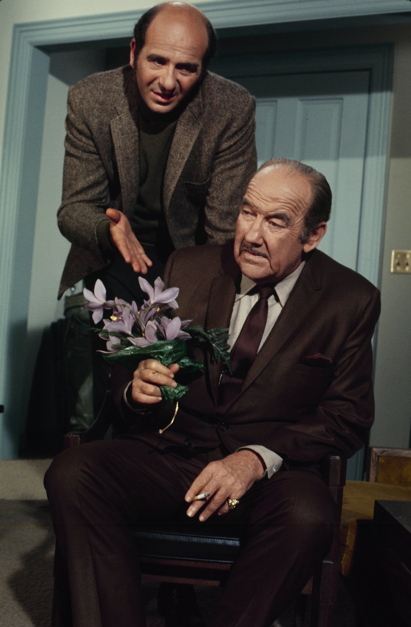 Broderick Crawford and Herb Edelman