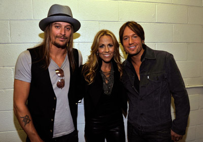 Sheryl Crow, Kid Rock and Keith Urban