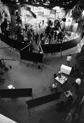 Director George Cukor's set during the making of 