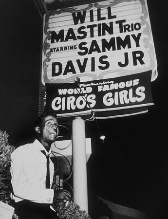 Sammy Davis, Jr. at Ciro's Nightclub, 1957.