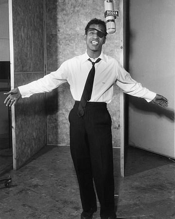 Sammy Davis Jr. in a recording session, 1954.