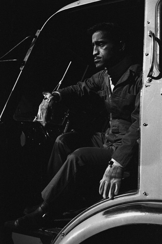 Sammy Davis Jr. during the making of 
