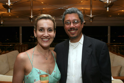 Dean Devlin and Rachel Olschan at event of Flyboys (2006)