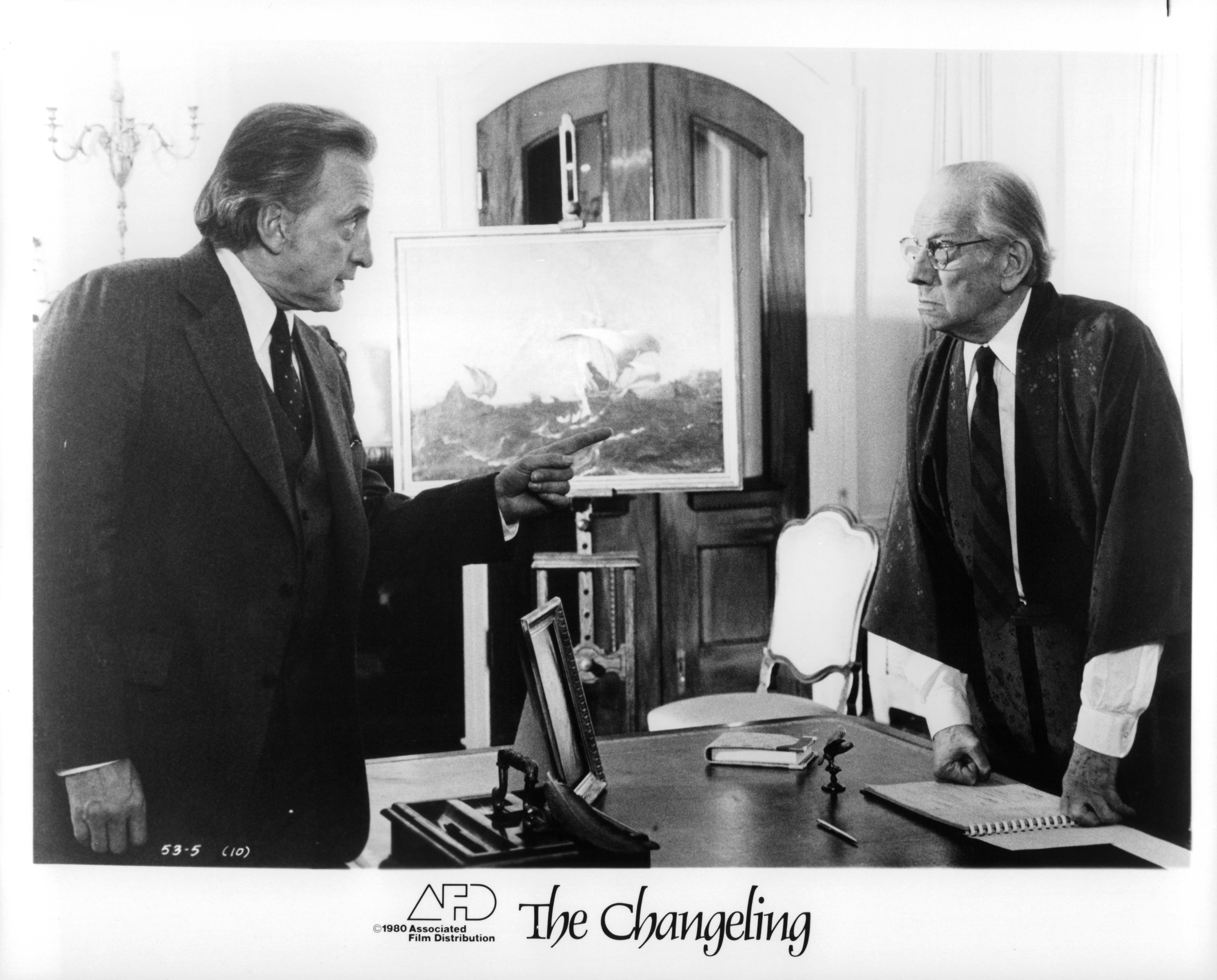 Still of George C. Scott and Melvyn Douglas in The Changeling (1980)