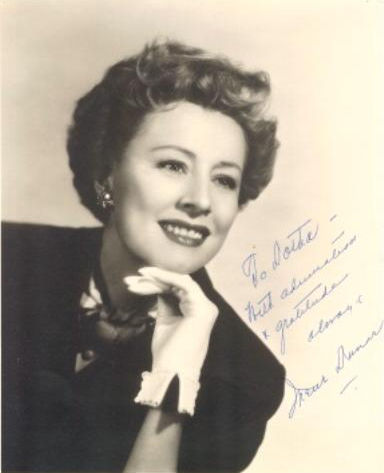 Irene Dunne with hair by Dotha Hippe.