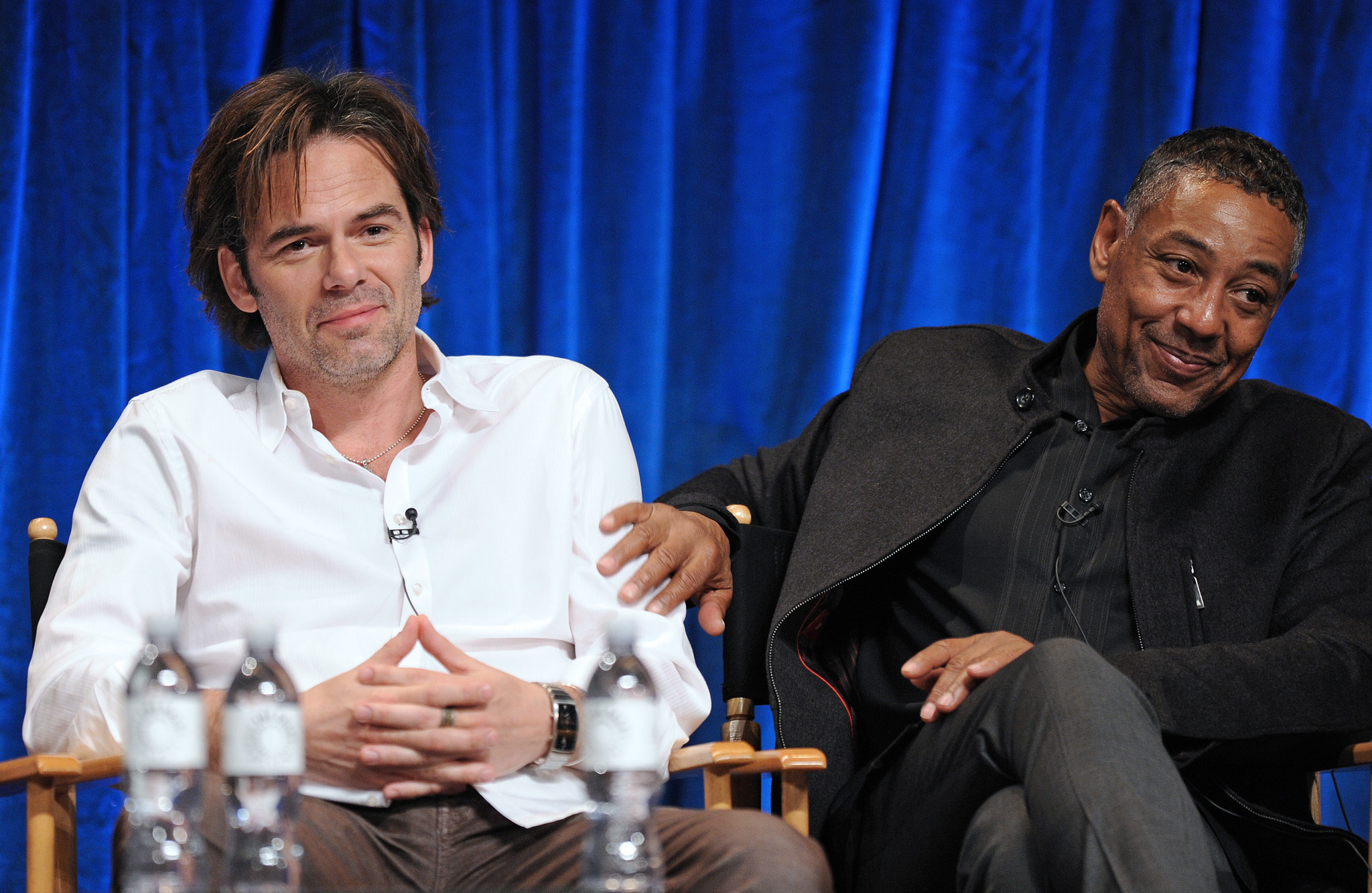 Giancarlo Esposito and Billy Burke at event of Revolution (2012)
