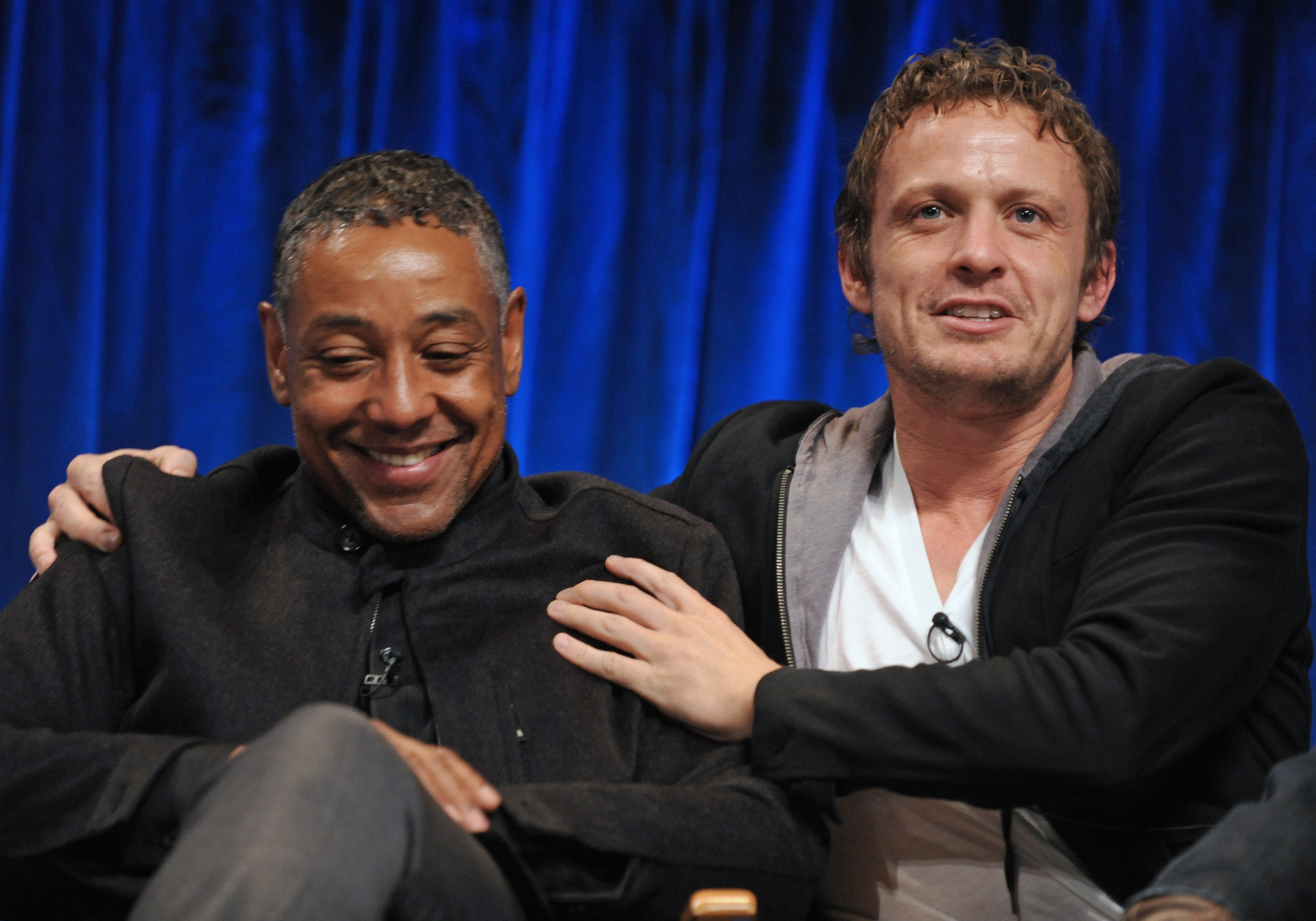 Giancarlo Esposito and David Lyons at event of Revolution (2012)