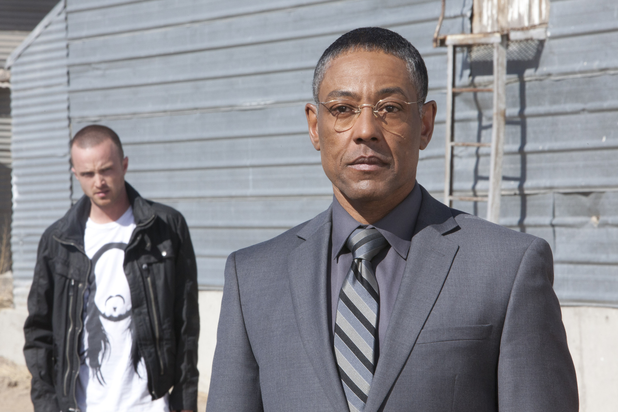 Still of Giancarlo Esposito and Aaron Paul in Brestantis blogis (2008)