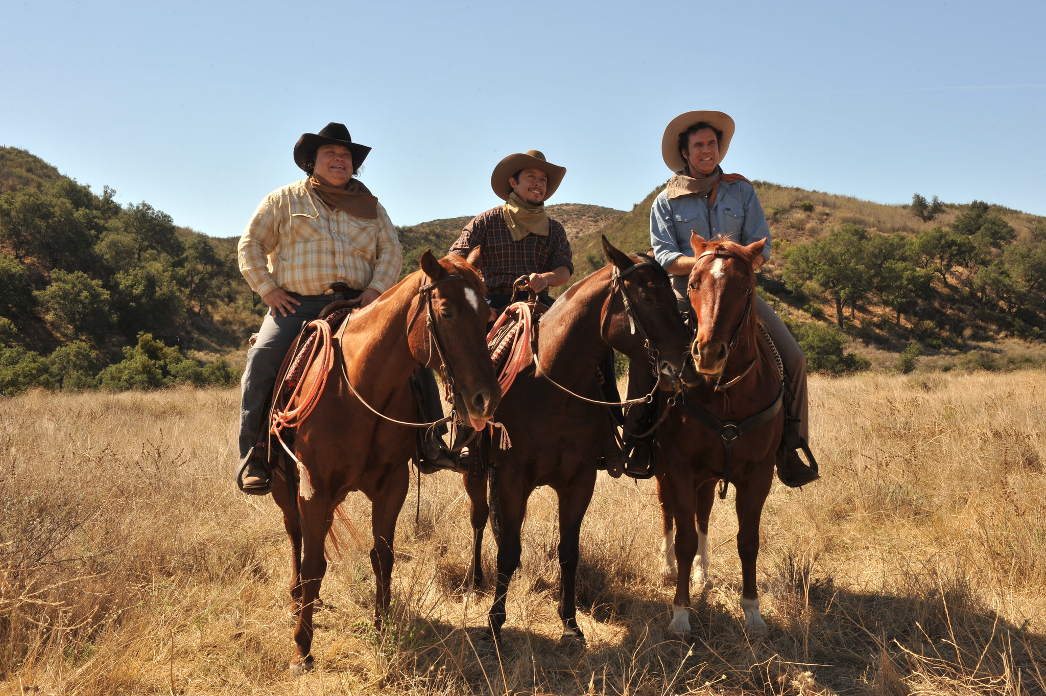 Still of Will Ferrell, Adrian Martinez and Efren Ramirez in Casa de mi Padre (2012)