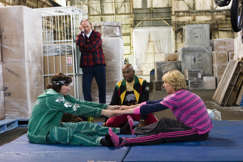 Still of Will Ferrell and Jon Heder in Paciuzomis i slove (2007)