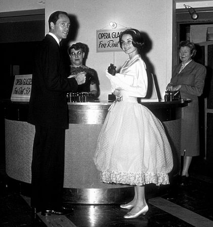 Audrey Hepburn and Mel Ferrer in Los Angeles, CA, 1957.