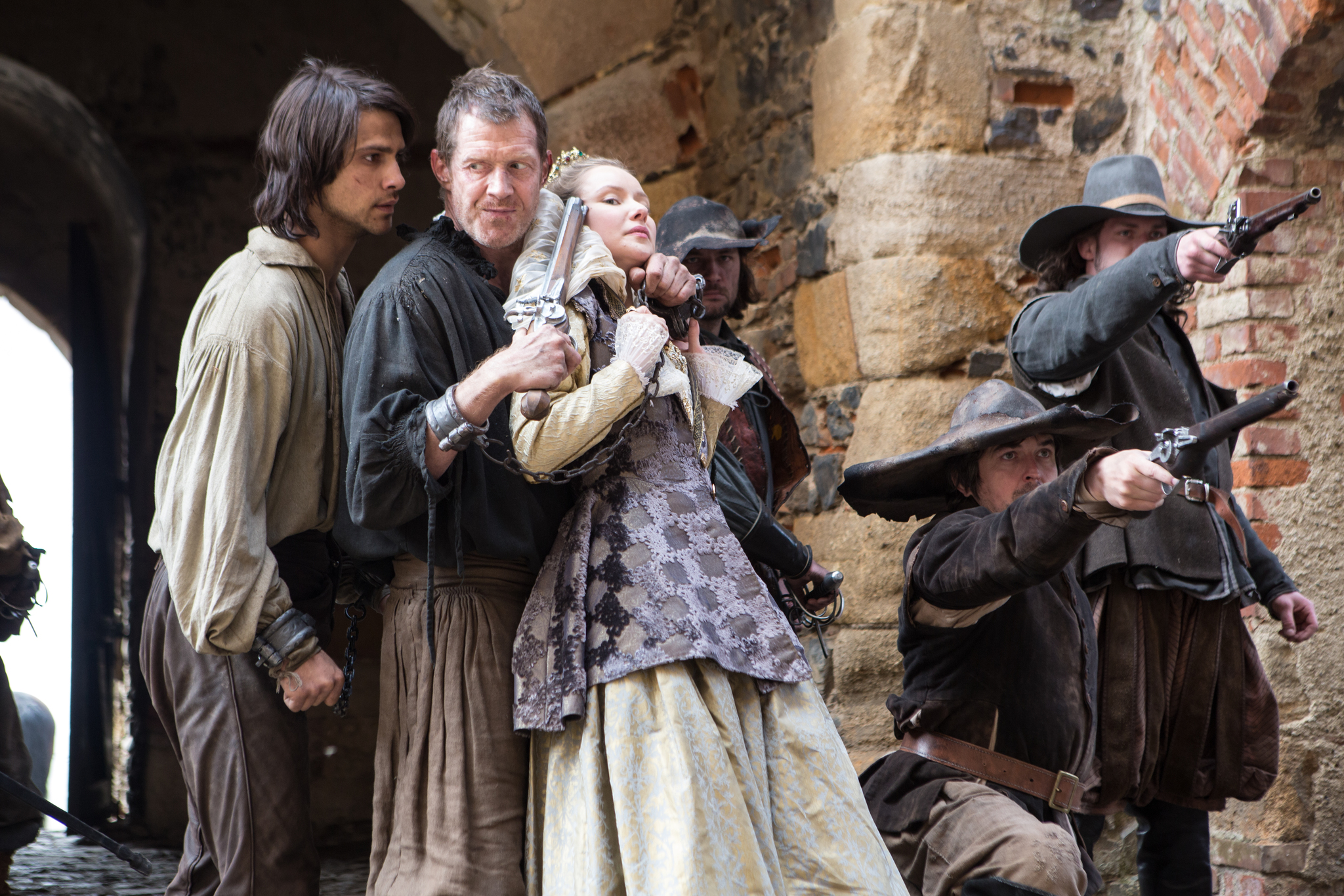 Still of Jason Flemyng, Luke Pasqualino and Alexandra Dowling in The Musketeers (2014)