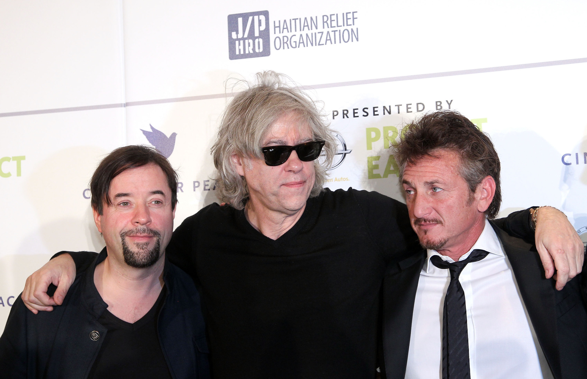 Sean Penn, Bob Geldof and Jan Josef Liefers