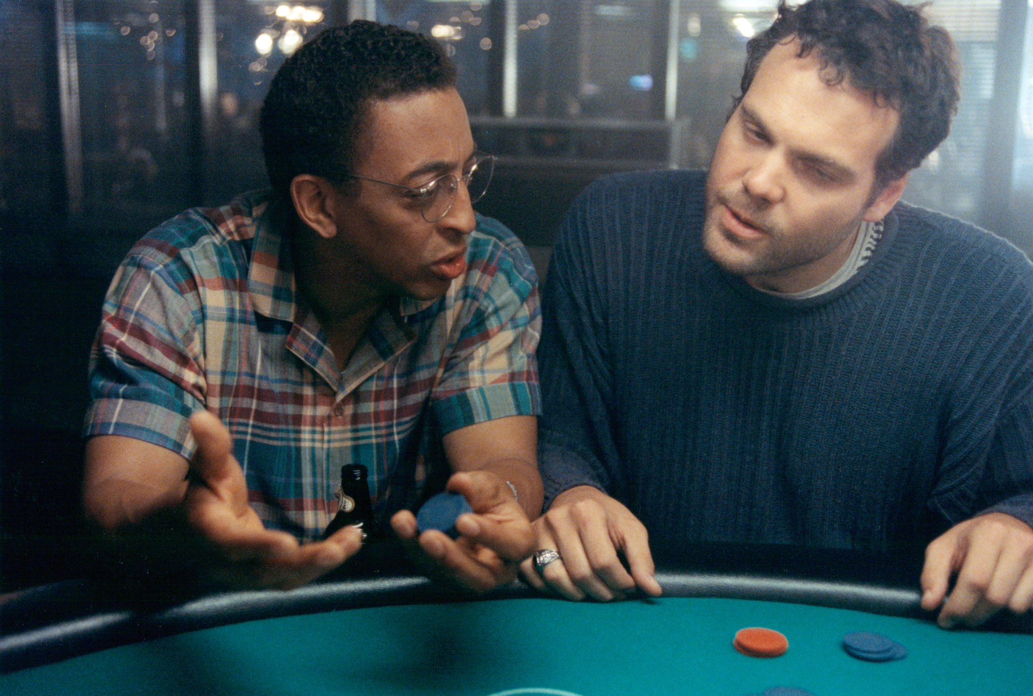 Still of Vincent D'Onofrio and Gregory Hines in Good Luck (1996)