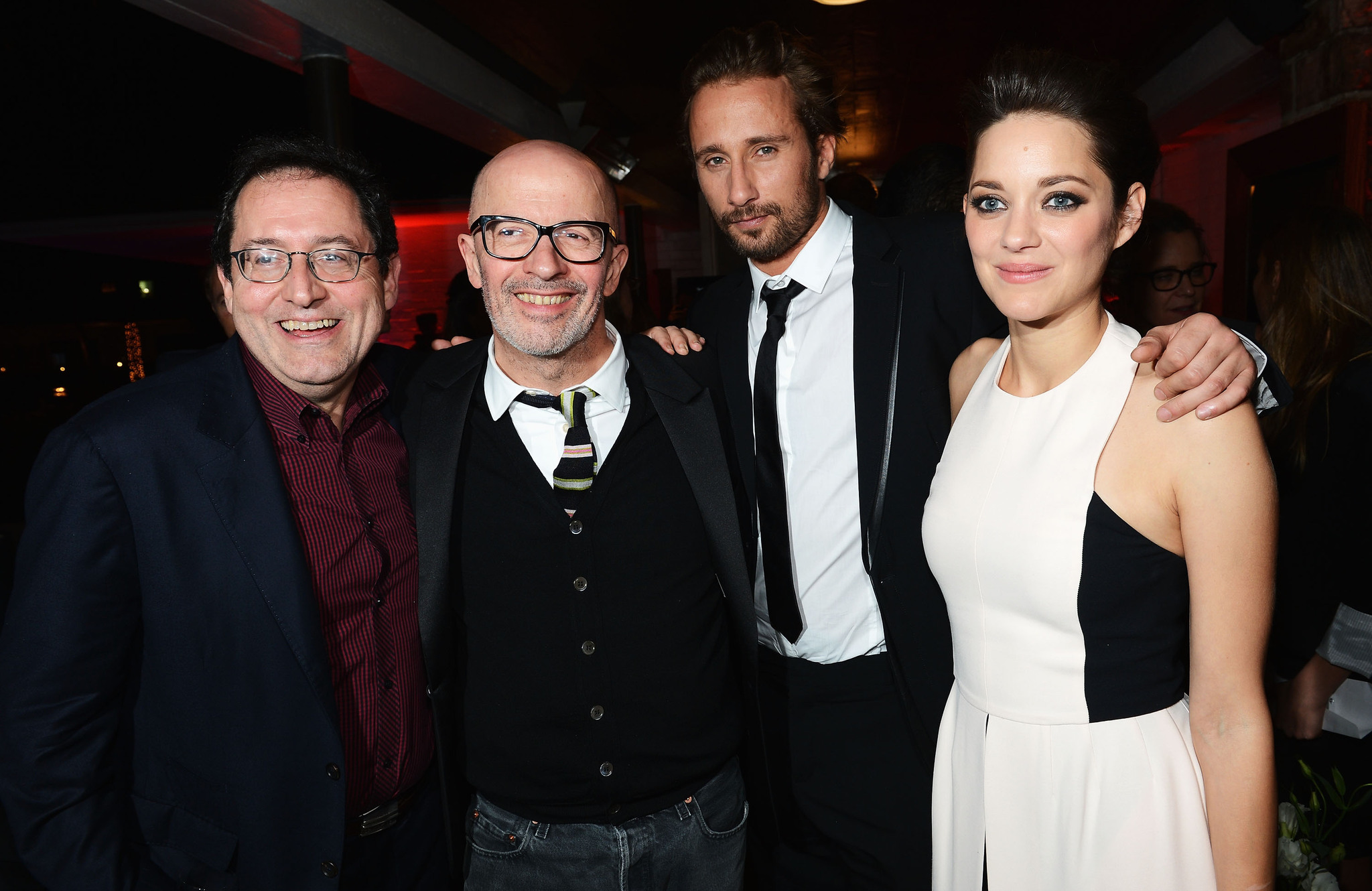 Jacques Audiard, Marion Cotillard, Matthias Schoenaerts and Michael Barker at event of De rouille et d'os (2012)