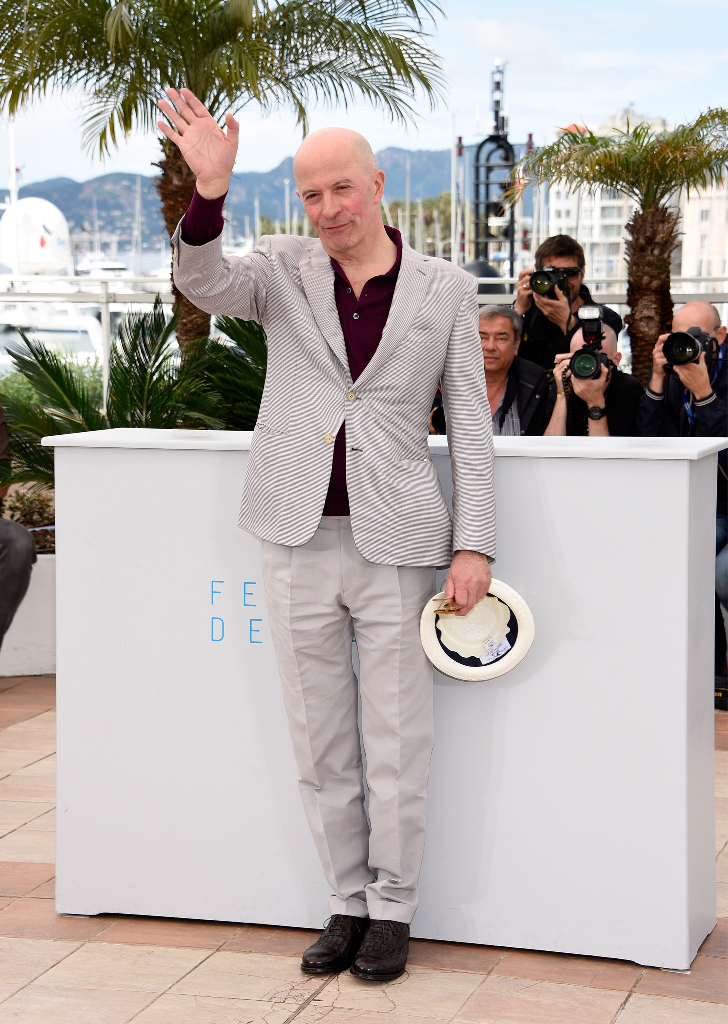 Jacques Audiard at event of Dheepan (2015)
