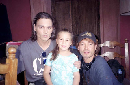 Johnny Depp and Carlos Gallardo in El Mariachi: 10 Years Later (2003)