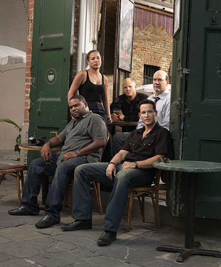 Still of John Carroll Lynch, Anthony Anderson, Tawny Cypress, Cole Hauser and Blake Shields in K-Ville (2007)