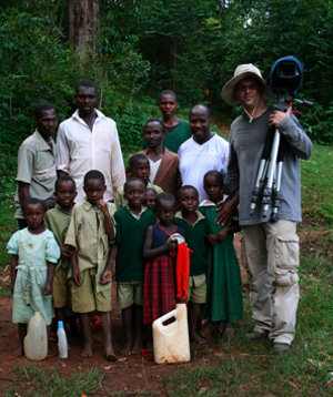 Samuel Bozzo filming his documentary 