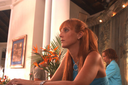 On the set of LOVEWRECKED (July 2004)