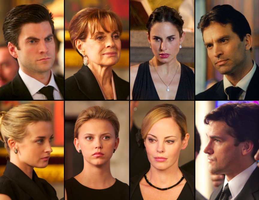 Wes Bentley, Linda Gray, Ana Serradilla, Johnathon Schaech, Emily Foxler, Riley Voelkel, Chandra West and Jackson Hurst in Hidden Moon.