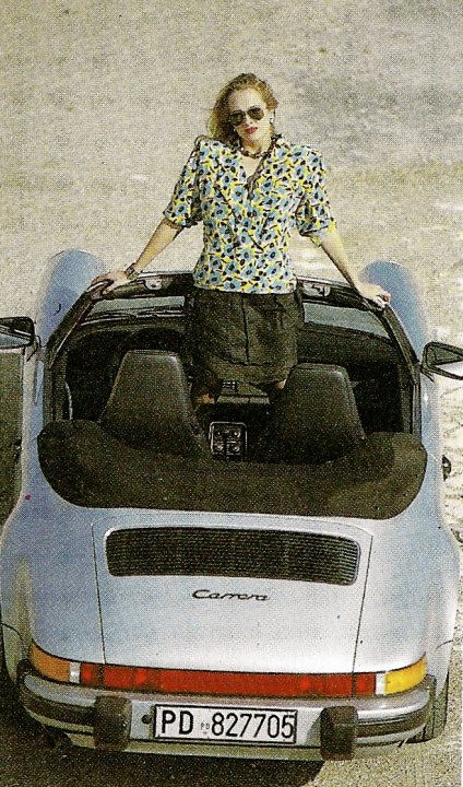 Italian Playboy Publication (1989) Car advertisement.