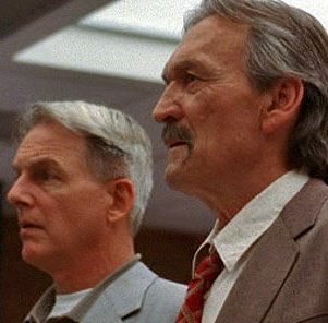 Mark Harmon and Muse Watson in NCIS. Muse plays Mark's mentor MIke Franks.