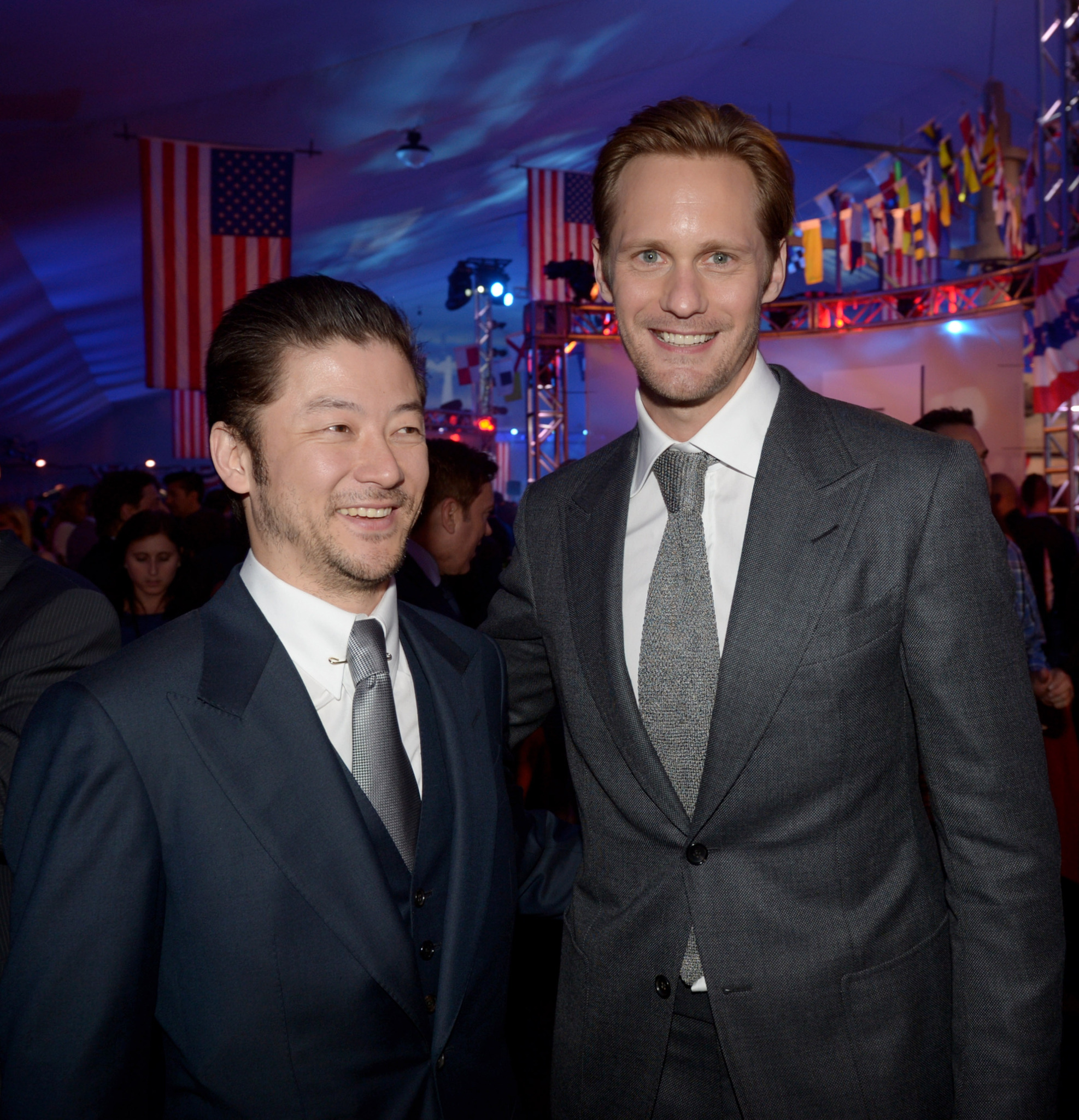 Alexander Skarsgård and Tadanobu Asano at event of Laivu musis (2012)