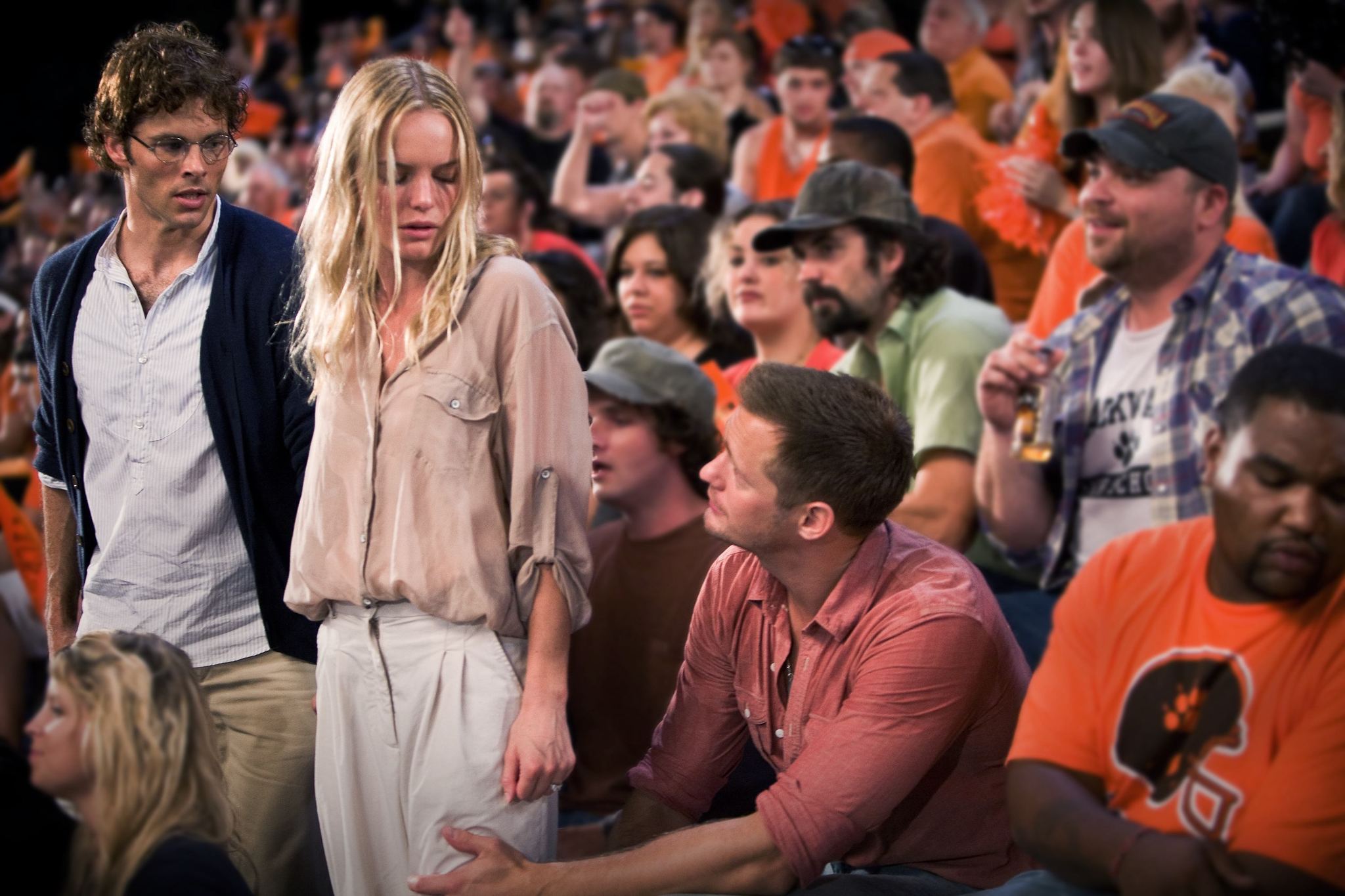 Still of Alexander Skarsgård, James Marsden and Kate Bosworth in Straw Dogs (2011)