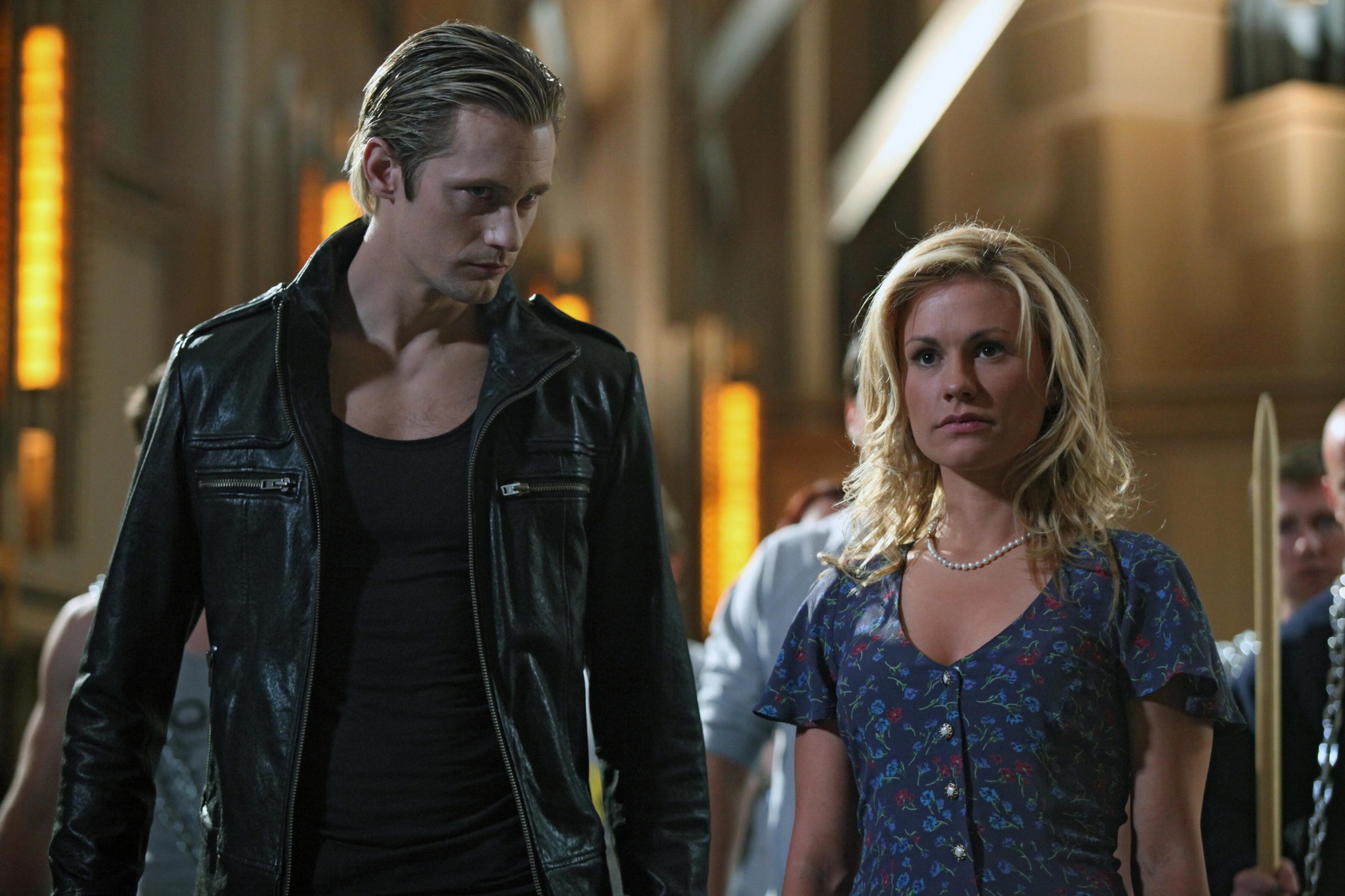 Still of Anna Paquin and Alexander Skarsgård in Tikras kraujas (2008)