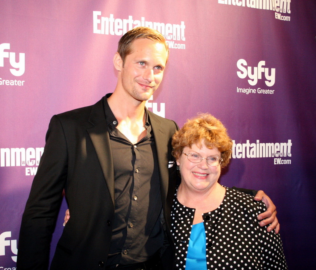 Alexander Skarsgård and Charlaine Harris