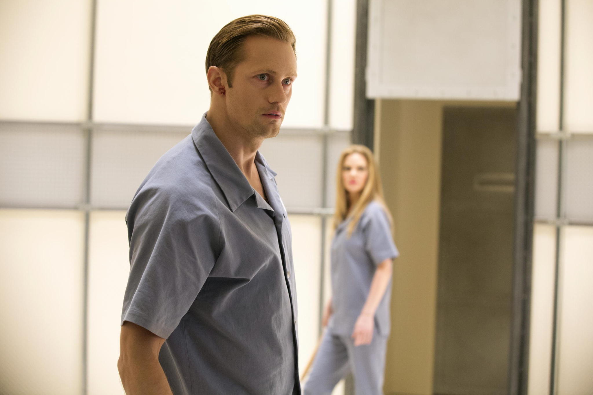 Still of Alexander Skarsgård and Kristin Bauer van Straten in Tikras kraujas (2008)