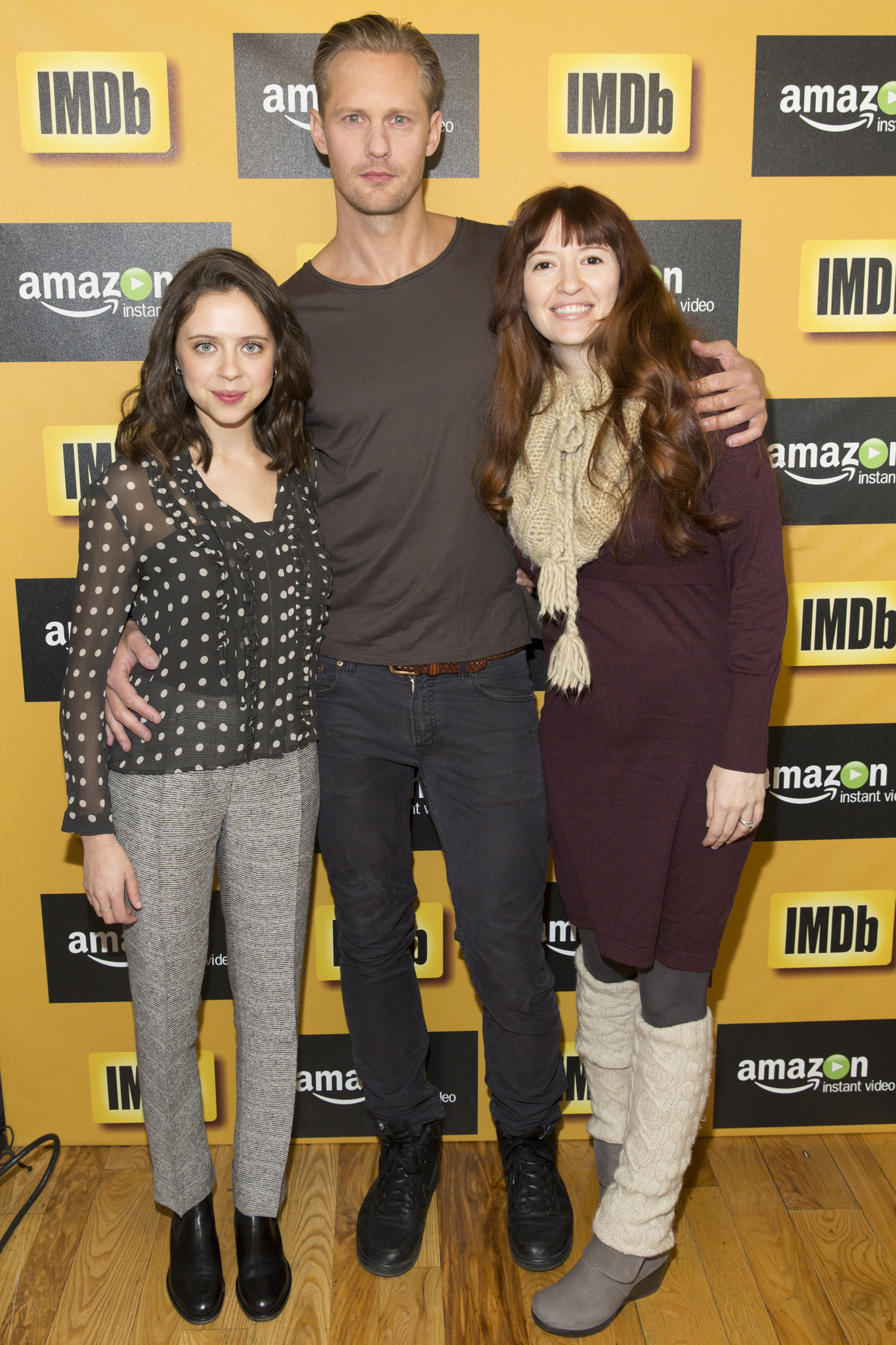 Alexander Skarsgård, Marielle Heller and Bel Powley at event of IMDb & AIV Studio at Sundance (2015)