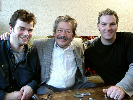 Saeed, Ray and Tom the DOP on the set of Day of the Sirens