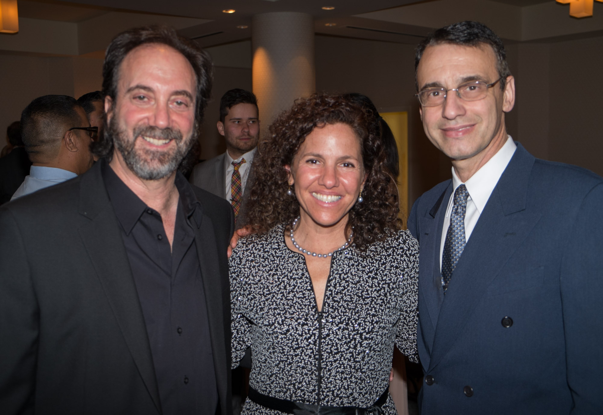 Motion Picture Editors Guild - Board Members Stephen Rivkin and Frank Morrone with Guild staffer Lisa Dosch