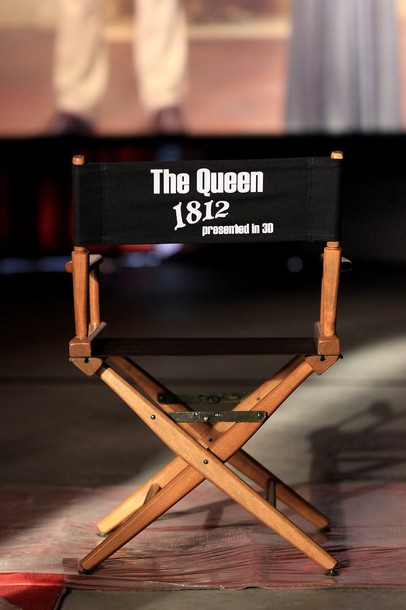 The chairback I made for Queen Elizabeth II during Her Royal Tour of 2010. A 3D event at Pinewood Studios Toronto.