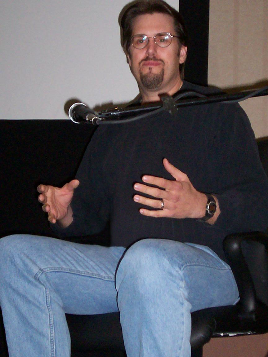 C. Andrew Nelson lecturing on visual effects at FilmCon in Madison, Wisconsin.